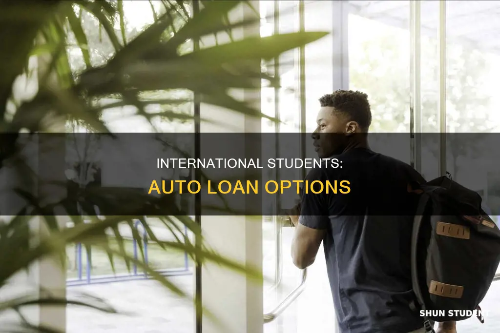 can international students get auto loan