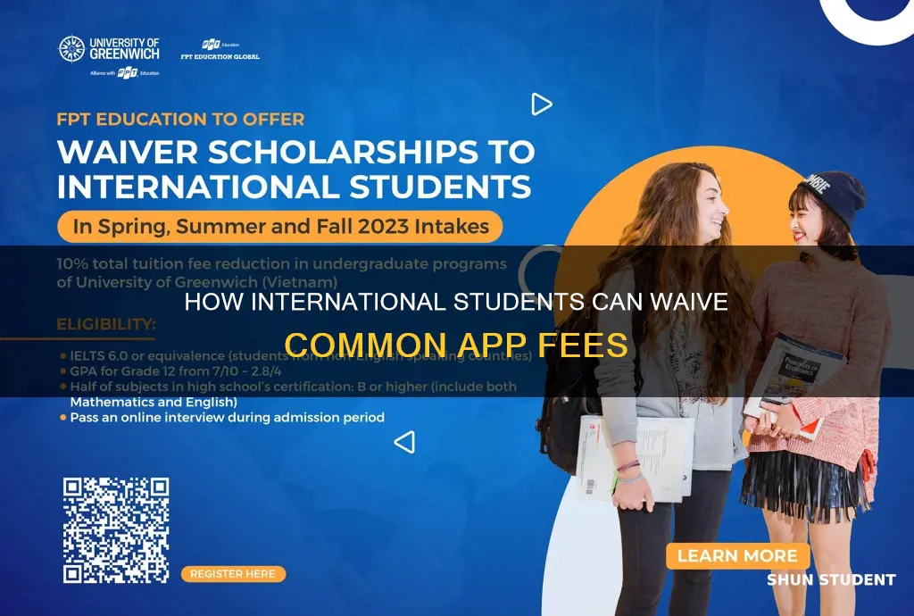 can international students get common app fee waiver