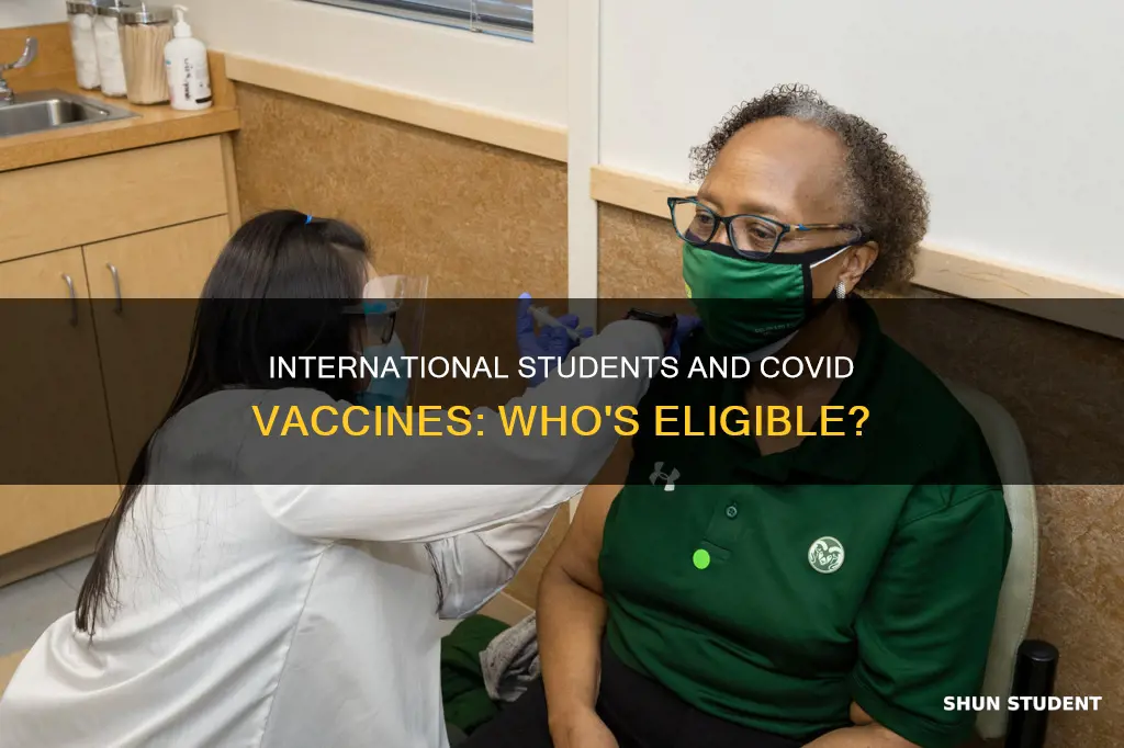 can international students get covid vaccine