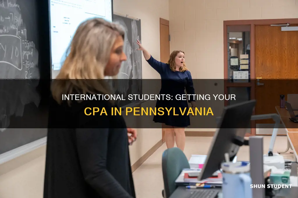 can international students get cpa in pennsylvania