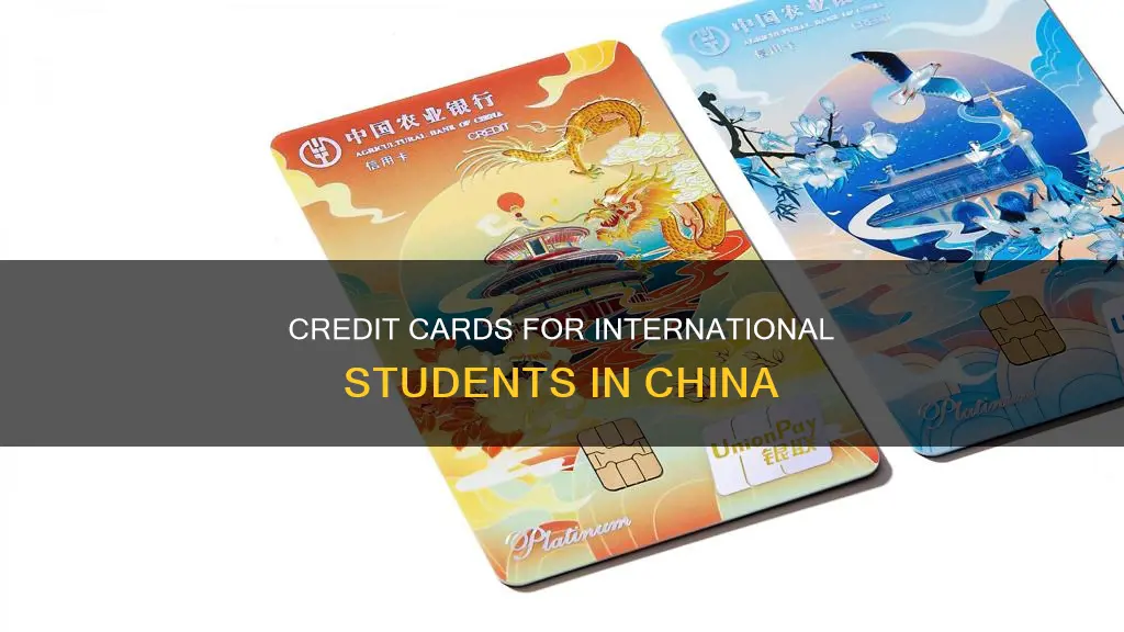 can international students get credit cards in china