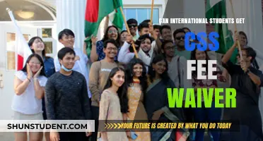 International Students: Eligibility for CSS Fee Waiver
