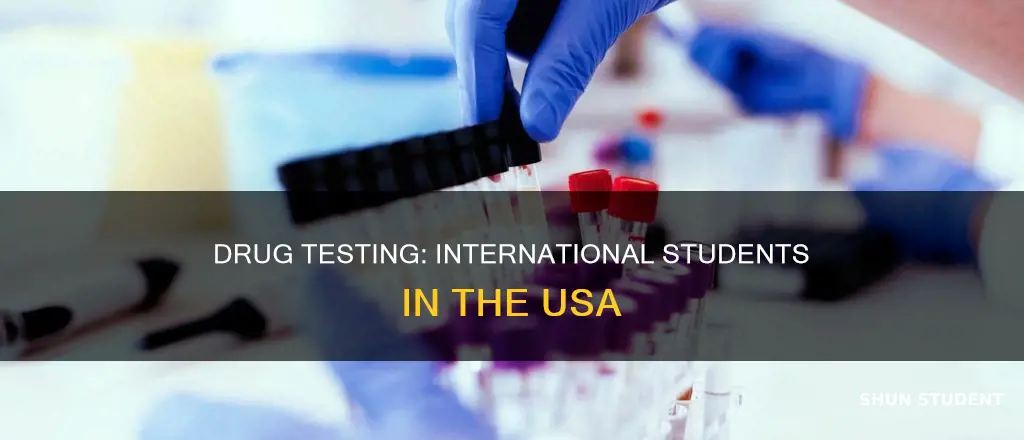 can international students get drug test in usa