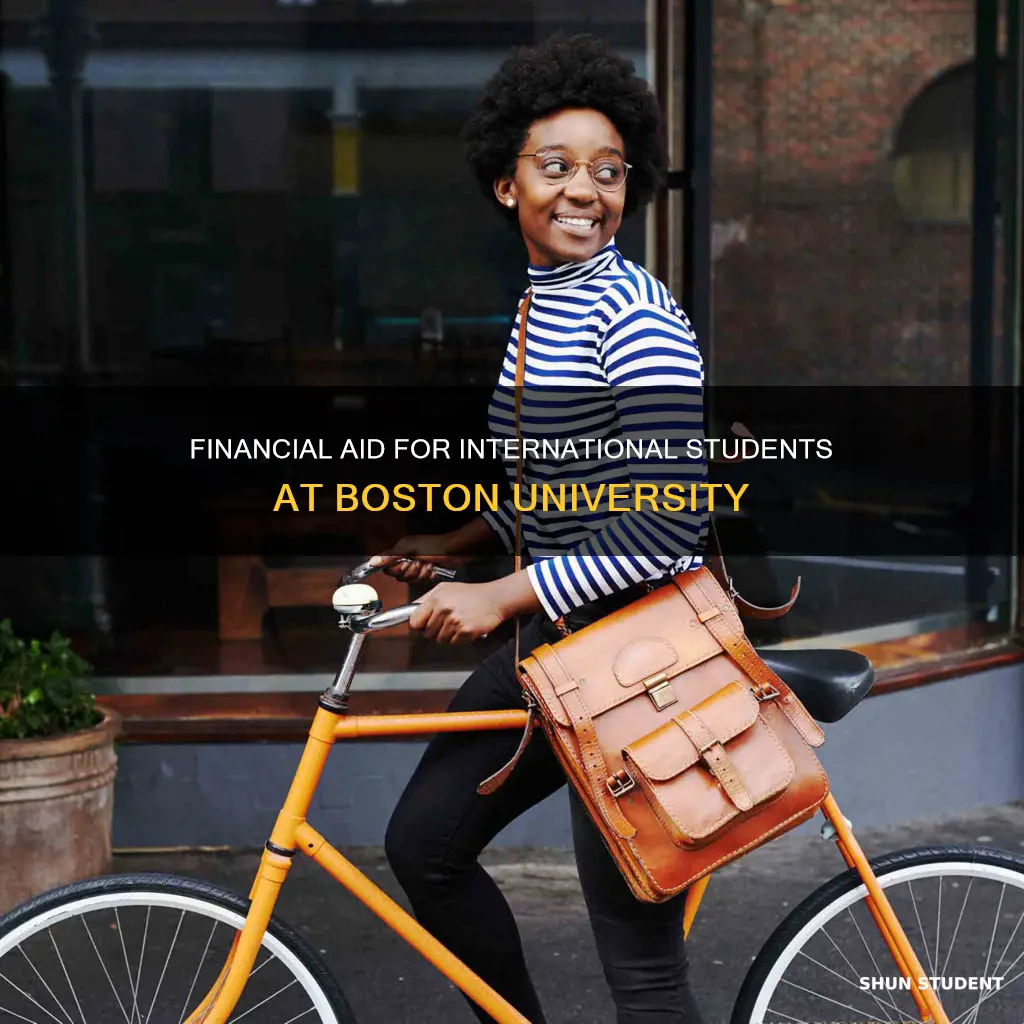 can international students get financial aid boston university