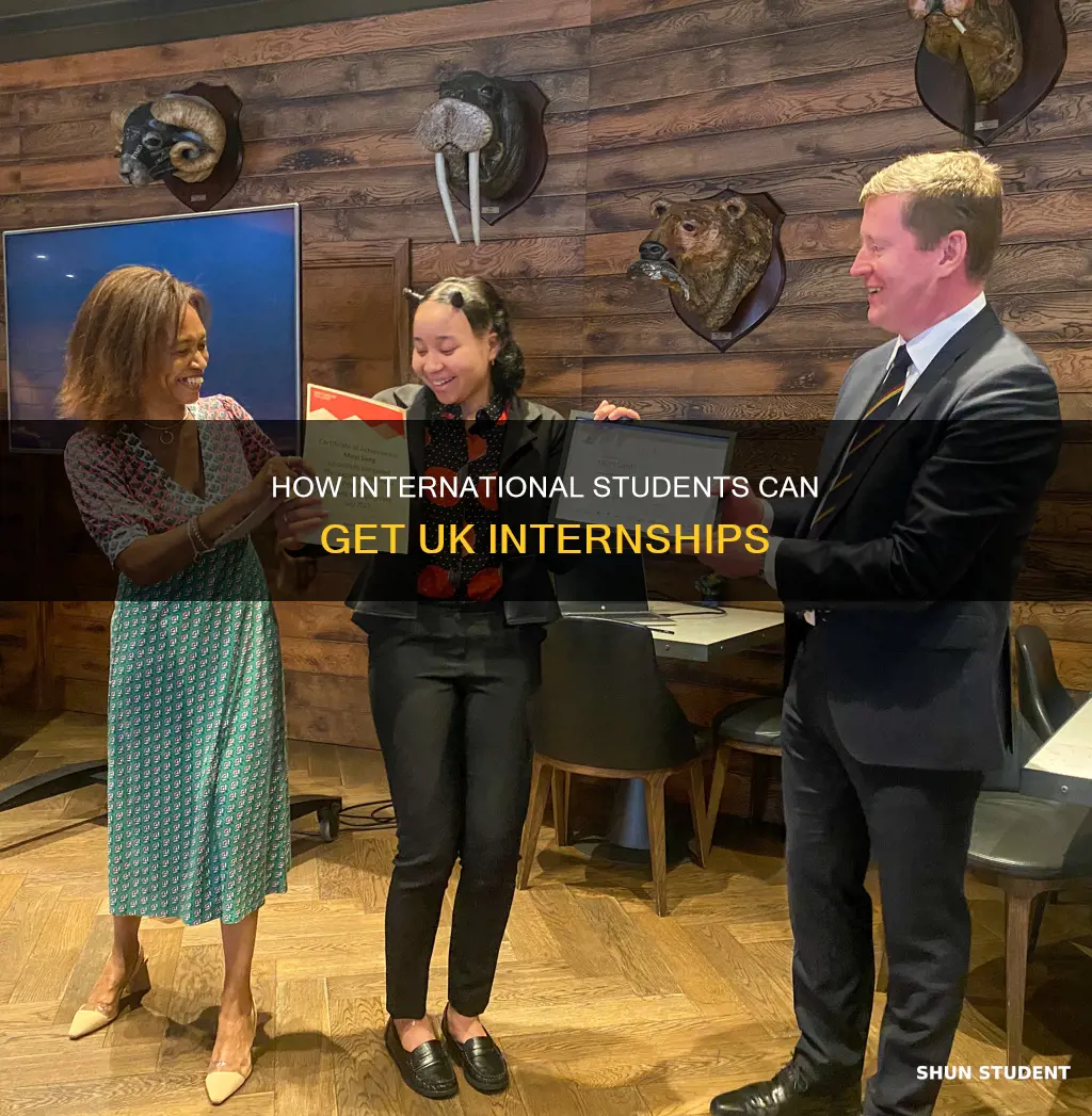 can international students get internships in th uk