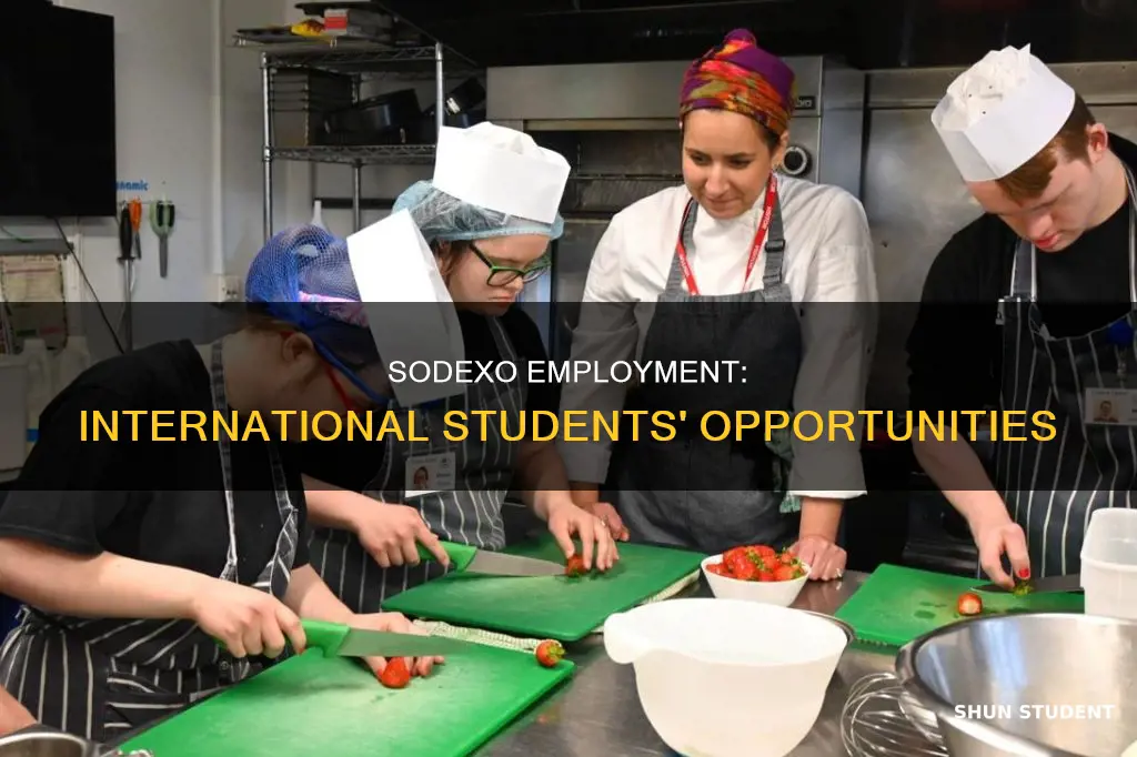 can international students get jobs with sodexo