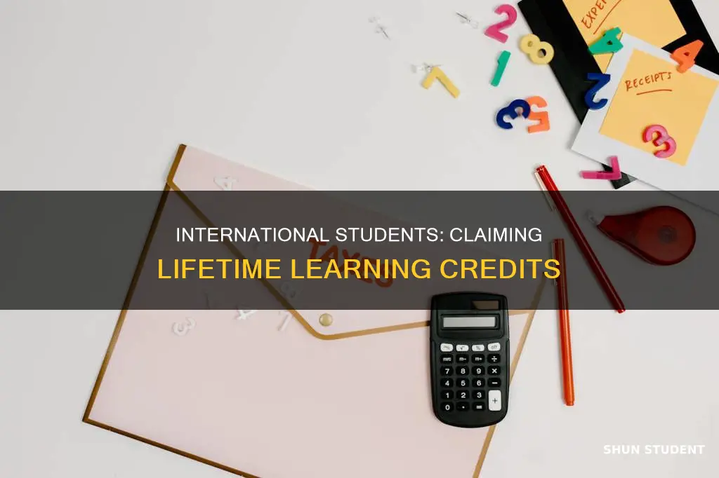 can international students get lifetime learning credit on tax return