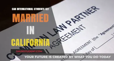 International Students: Getting Married in California