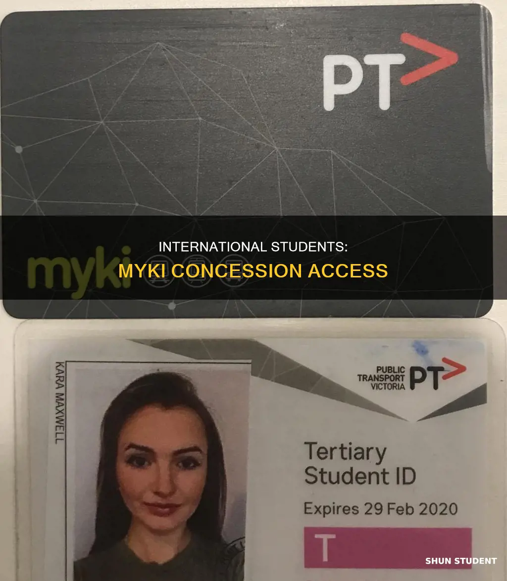 can international students get myki concession