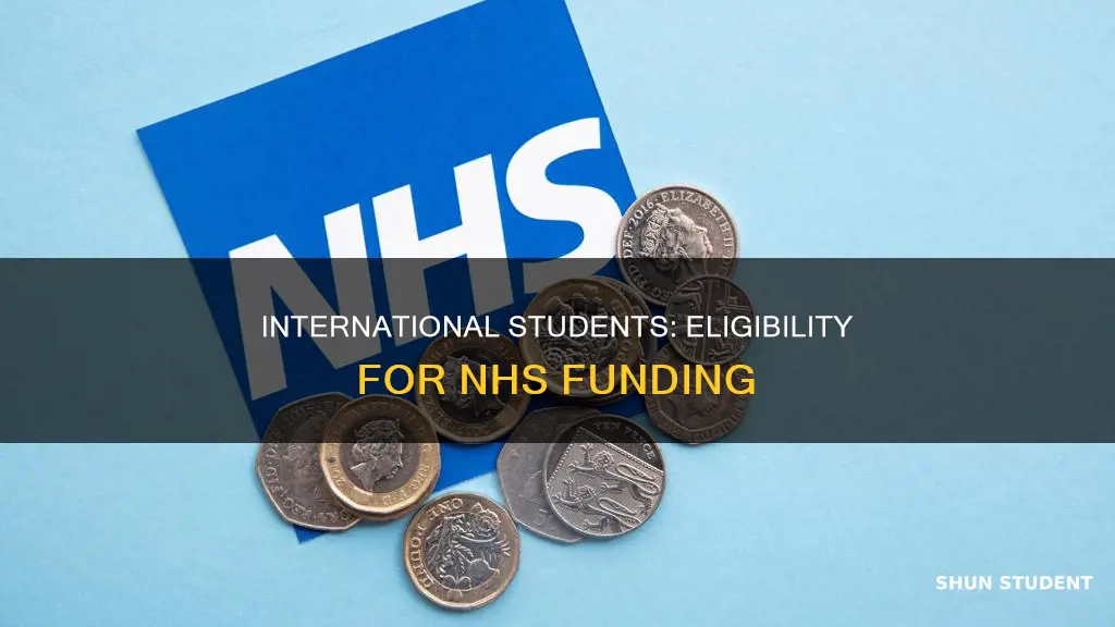 can international students get nhs bursary