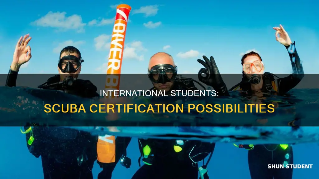 can international students get scuba certified