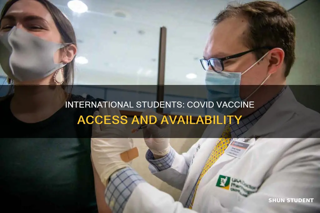 can international students get the covid vaccine
