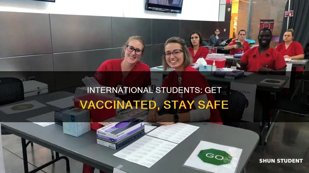 can international students get vaccinated