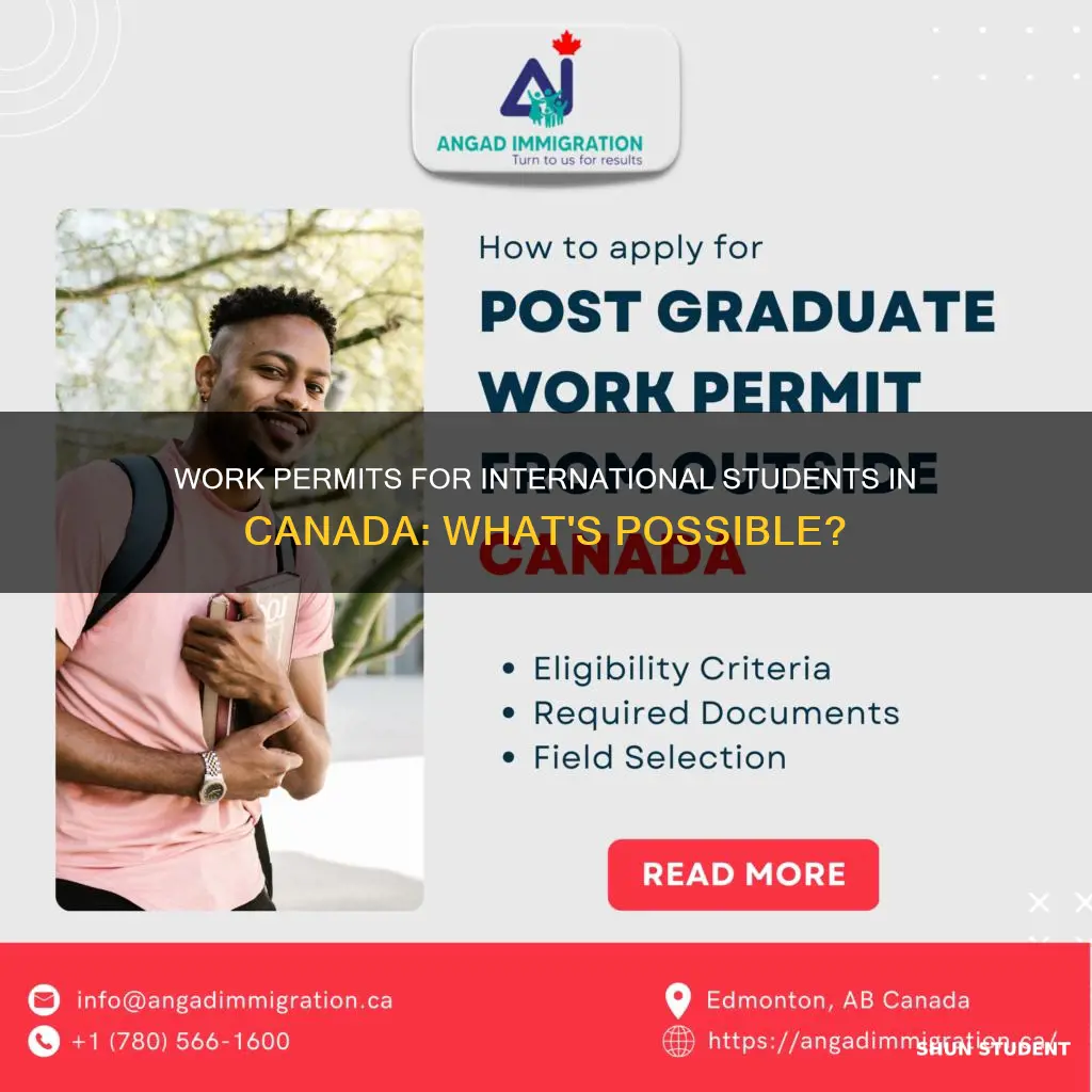 can international students get work permit in canada