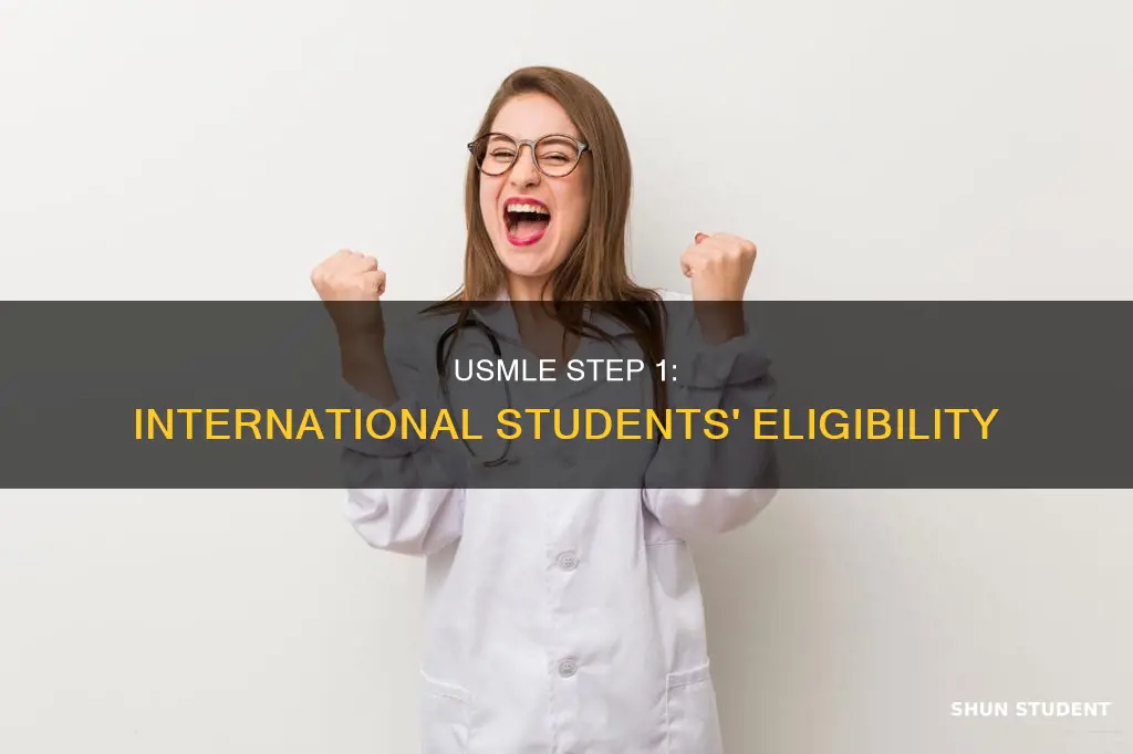 can international students give usmle step 1 in usa