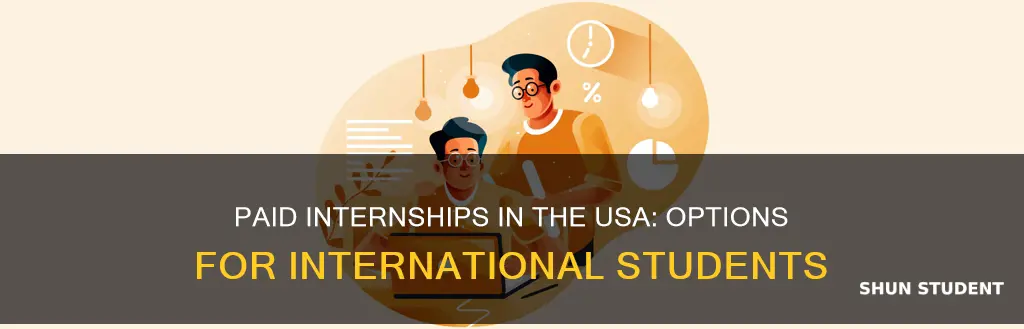 can international students gte paid internships in usa