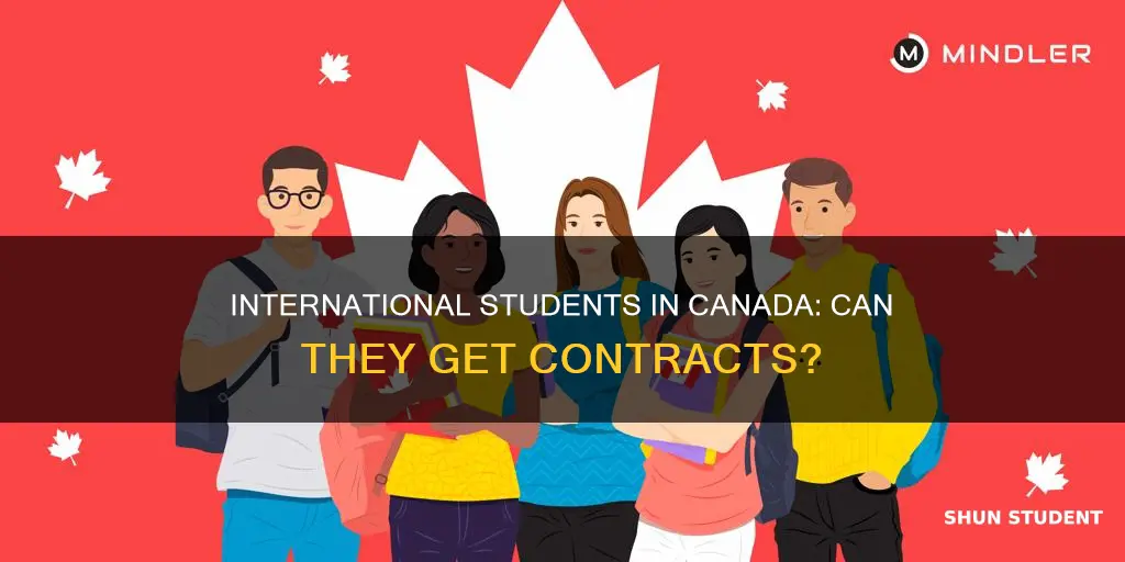 can international students in canada get contract