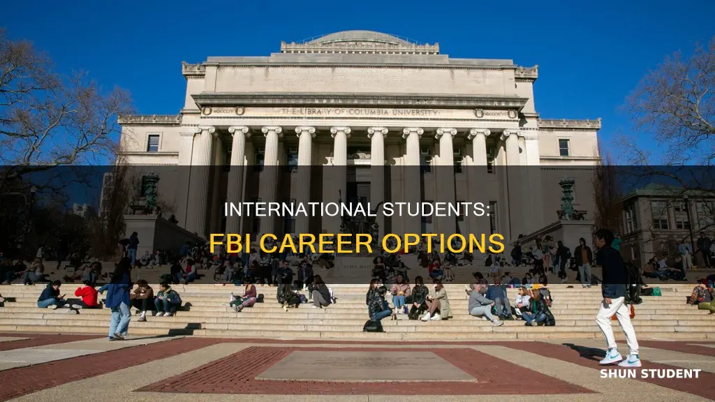 can international students in fbi