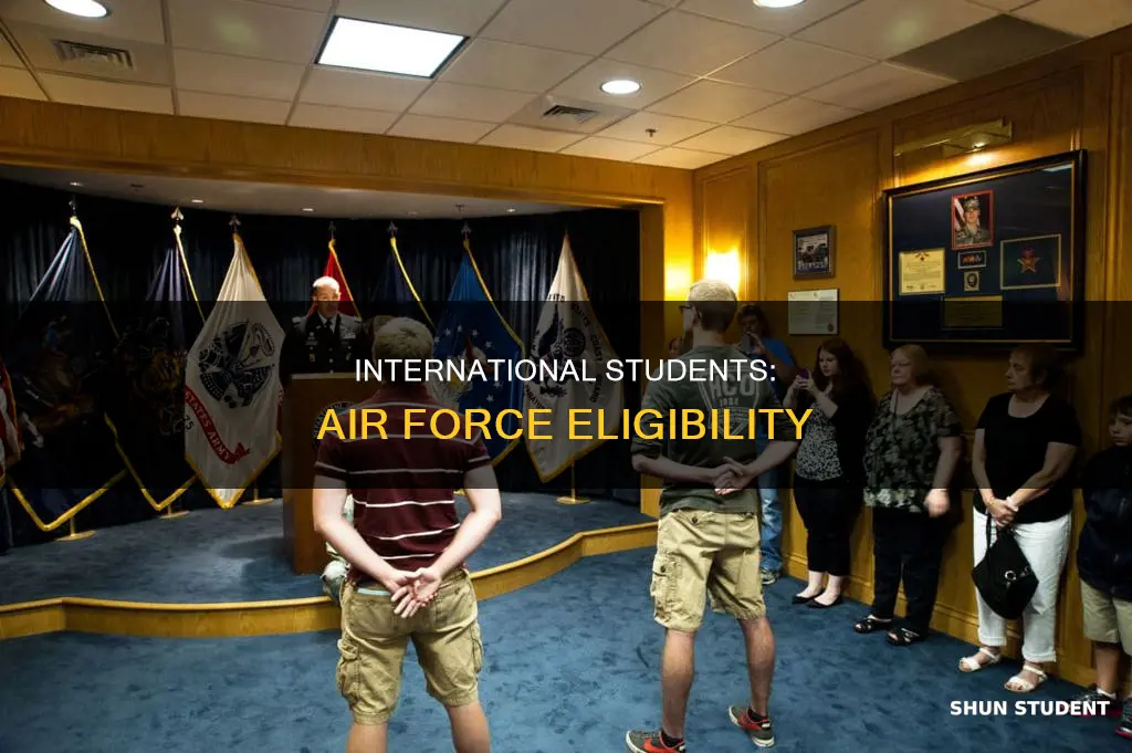 can international students join air force