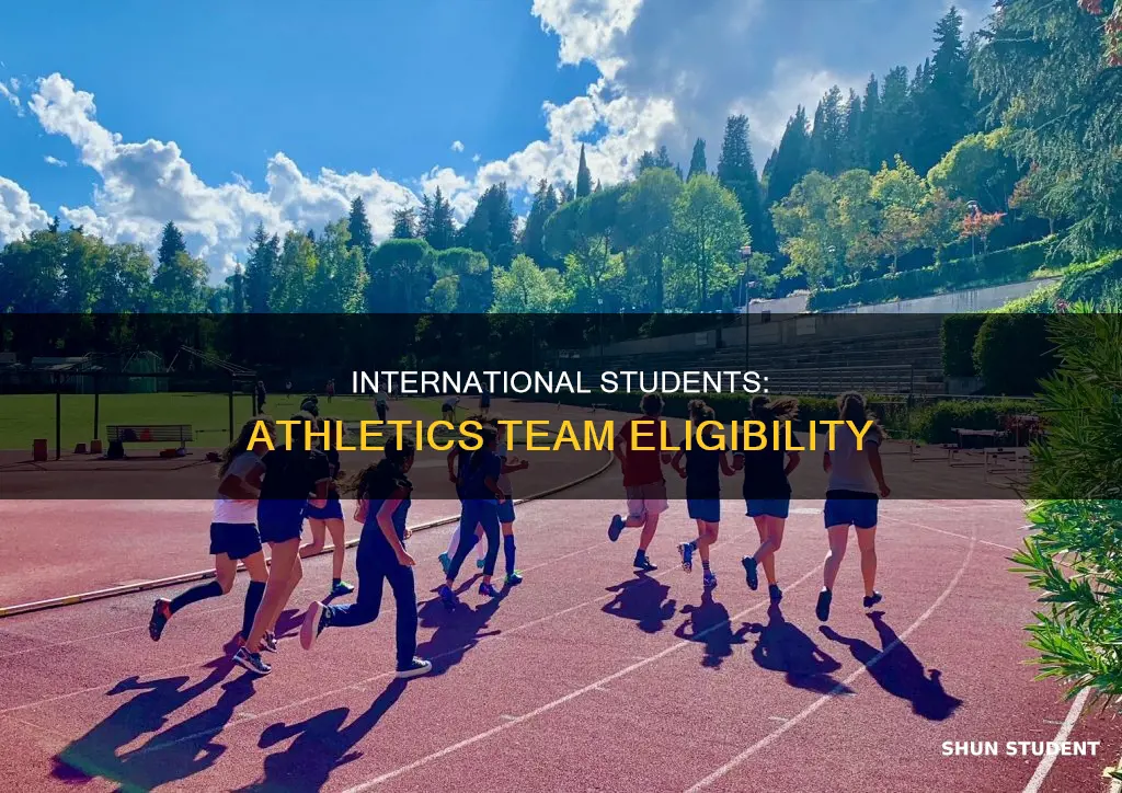 can international students join athlectics team