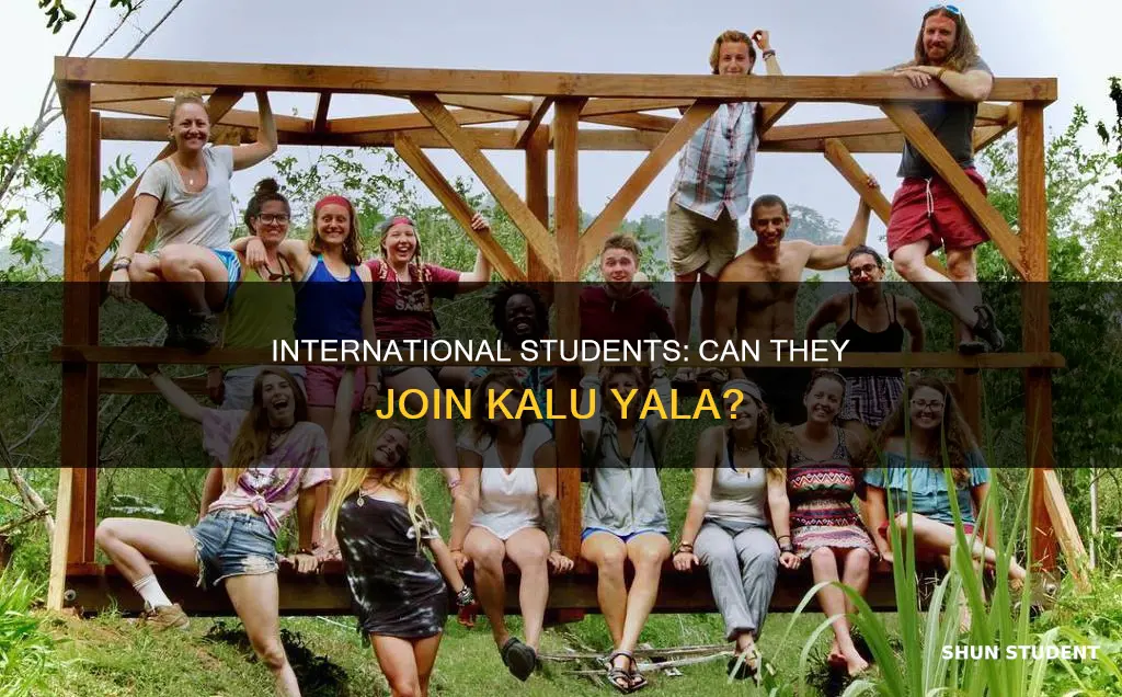 can international students kalu yala