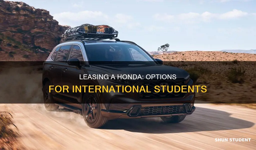 can international students lease honda