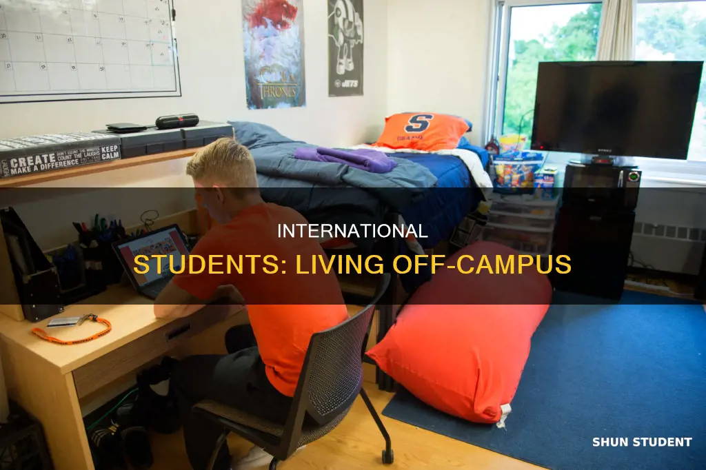 can international students live off campus