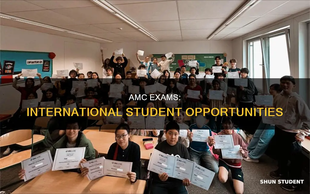 can international students participate in amc