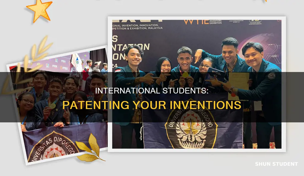can international students patent
