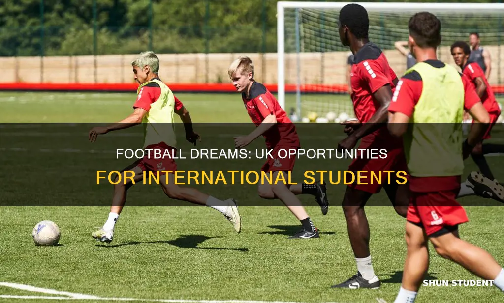 can international students play football in uk