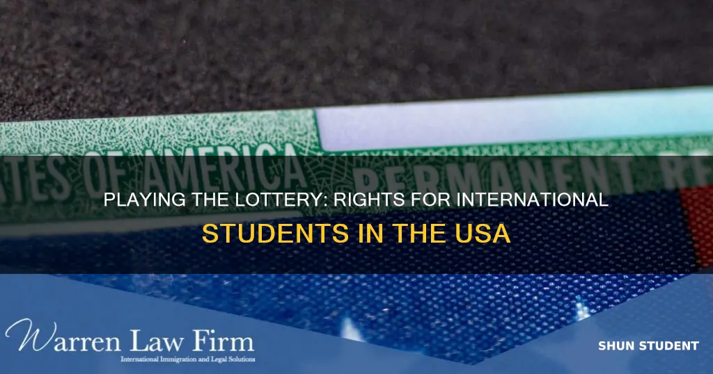 can international students play lottery in usa
