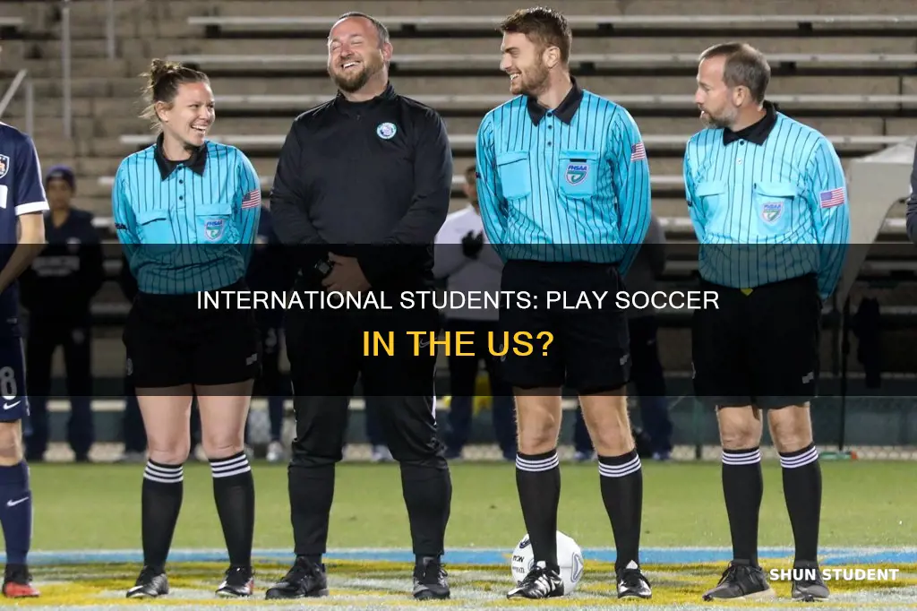 can international students ref socer in the us
