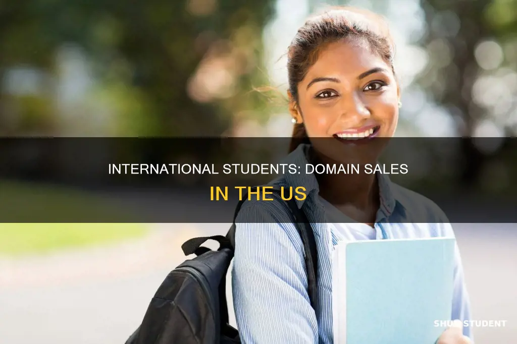 can international students sell domains in us