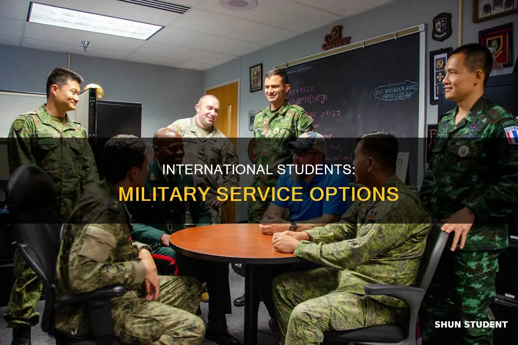 can international students serve in the military