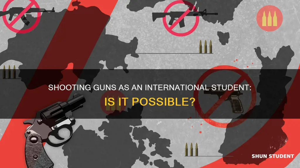 can international students shoot guns