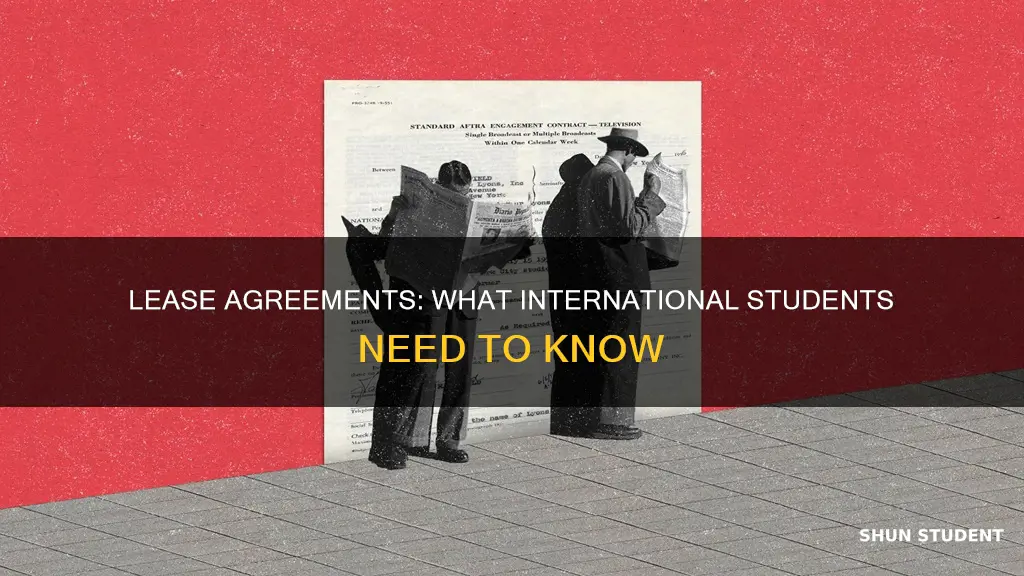 can international students sign a lease