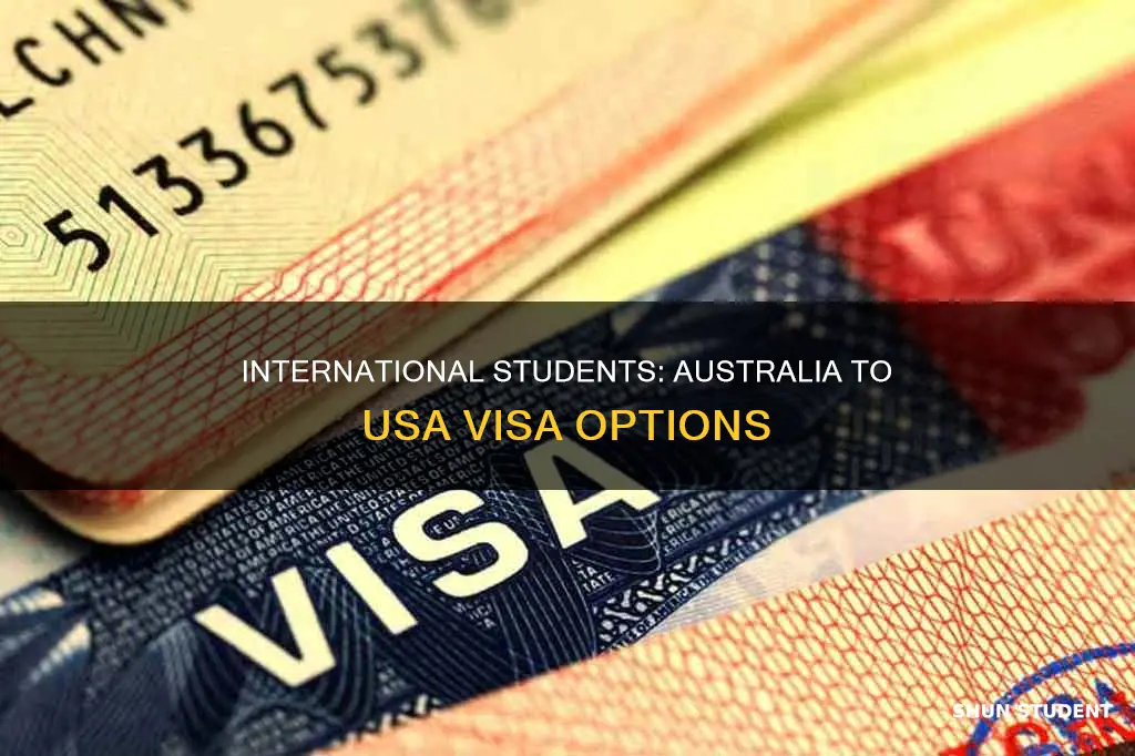 can international students study in australia apply visa to usa