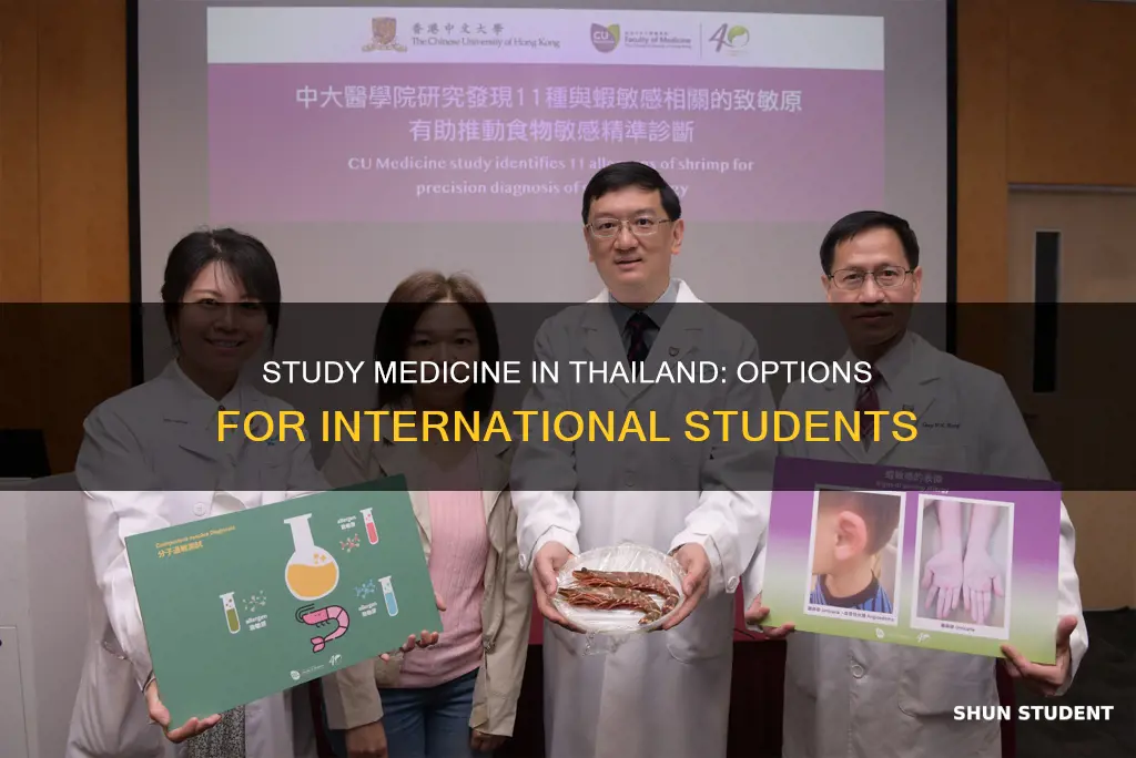 can international students study medicine in thailand