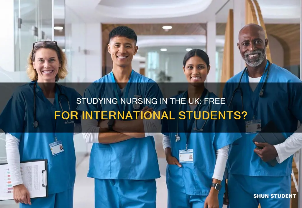 can international students study nursing for free in the uk