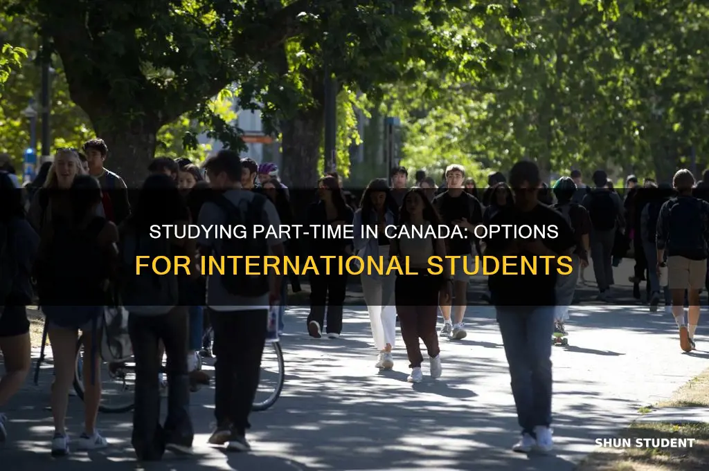can international students study part time in canada