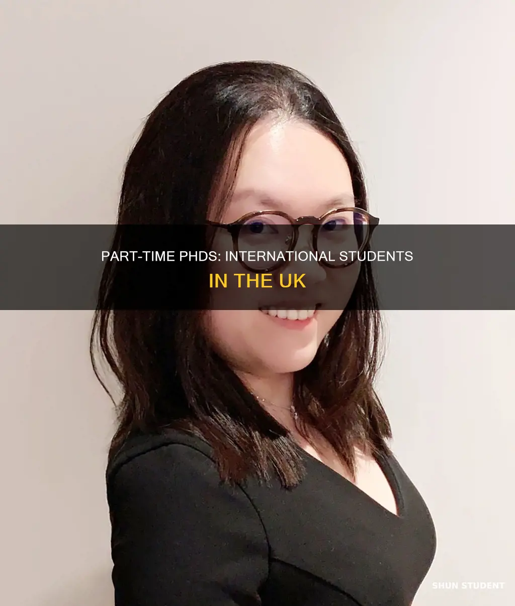 can international students study part time phd in uk