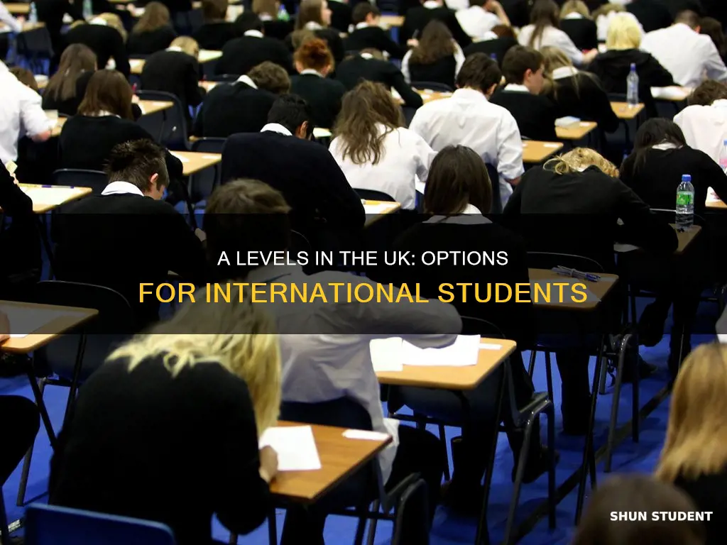 can international students studying a levels in the uk