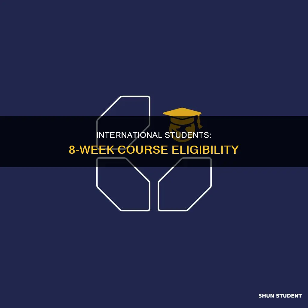 can international students take 8 week courses uscis