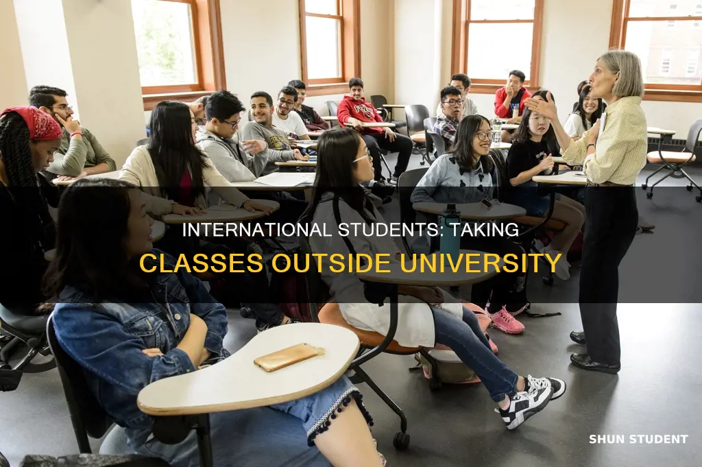 can international students take all classes out of their university