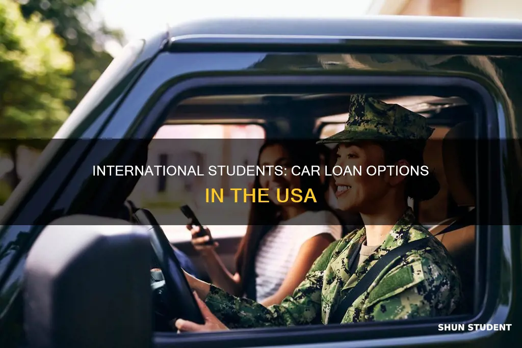can international students take car loan in usa