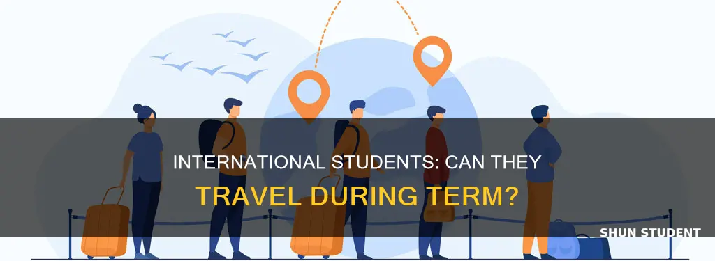 can international students travel during term time