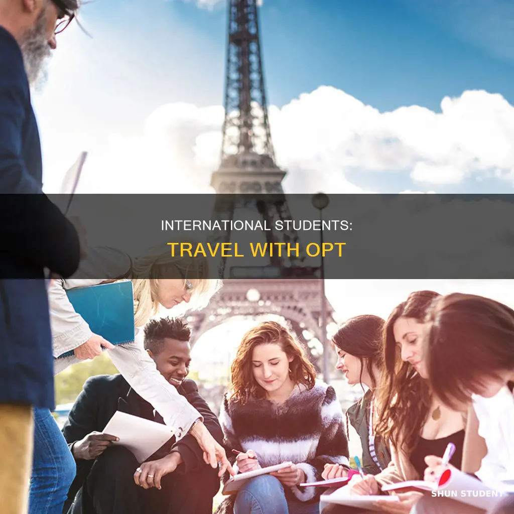 can international students travel opt