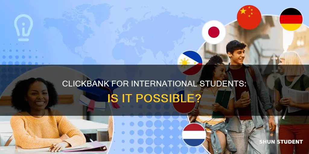 can international students use clickbank