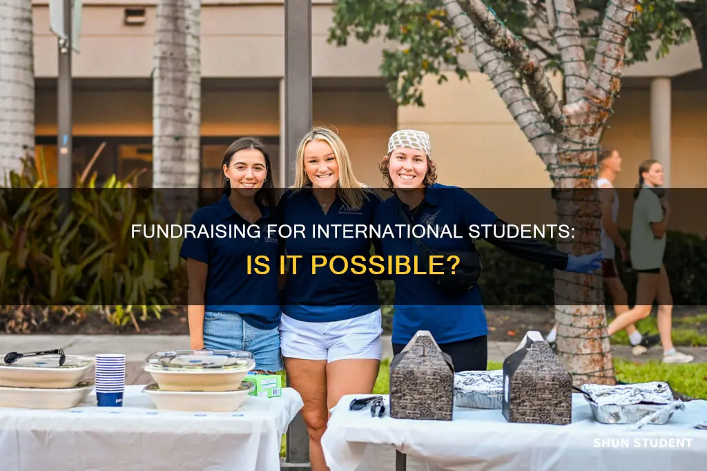 can international students use fundraising