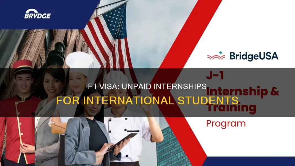 can international students with f1 visa work as unpaid interns